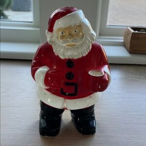 Vintage Unique Santa Claus Blow Mold Plastic 1955 Royalite Christmas Decoration